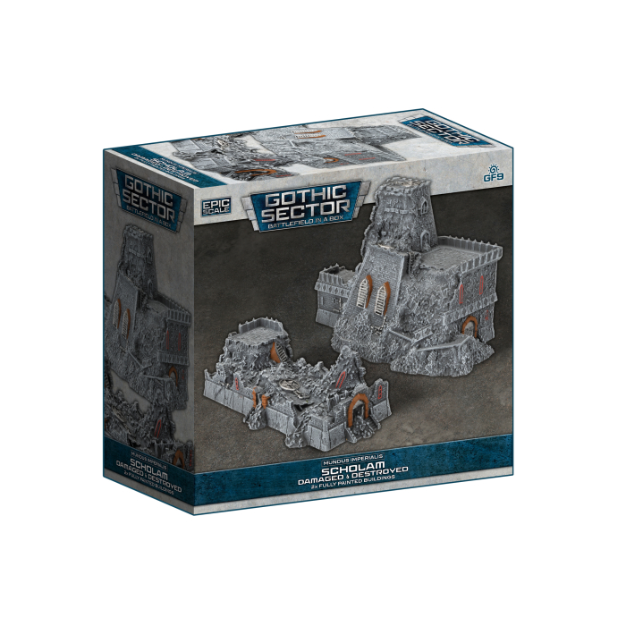 Battlefield in a Box: Mundus Imperialis: Scholam (Damaged and Destroyed) 