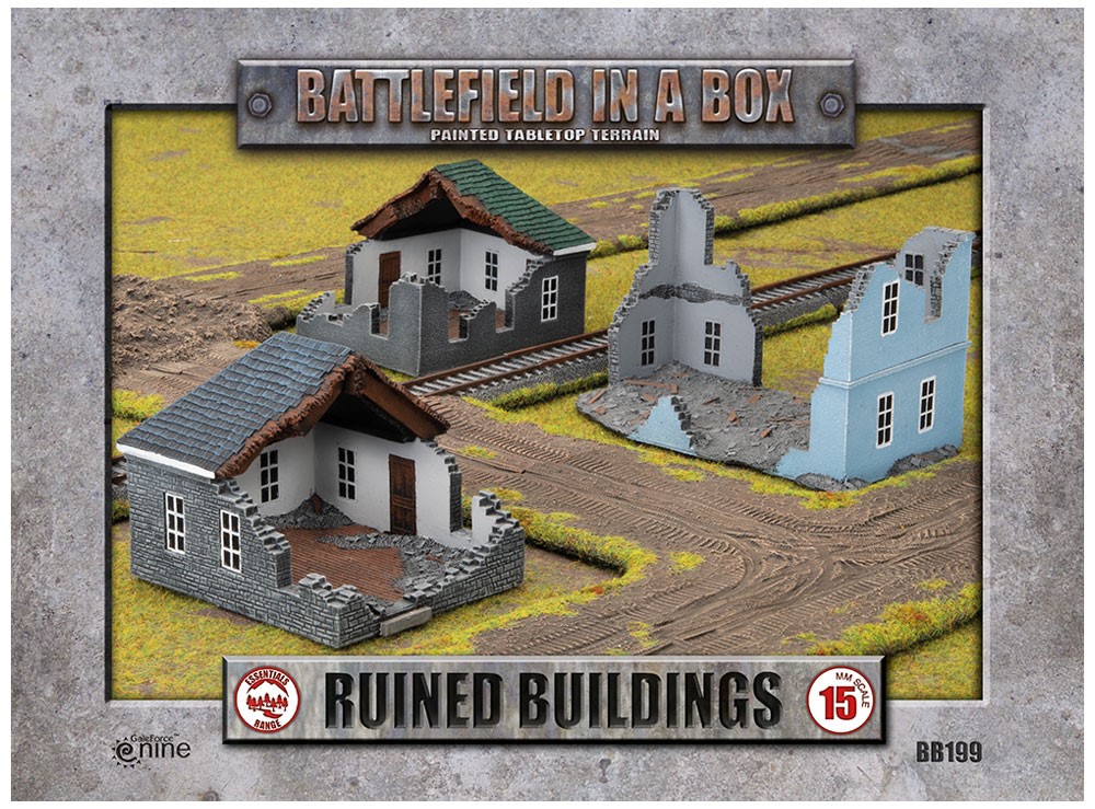 Battlefield in a Box: Ruined Buildings (15mm) 