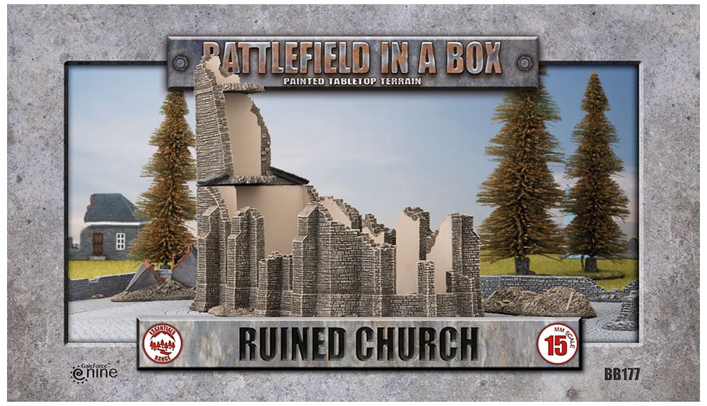 Battlefield in a Box: Ruined Church (15mm) 