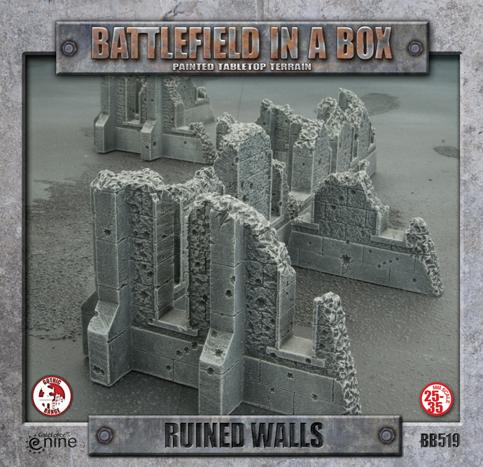 Battlefield in a Box: Ruined Walls 