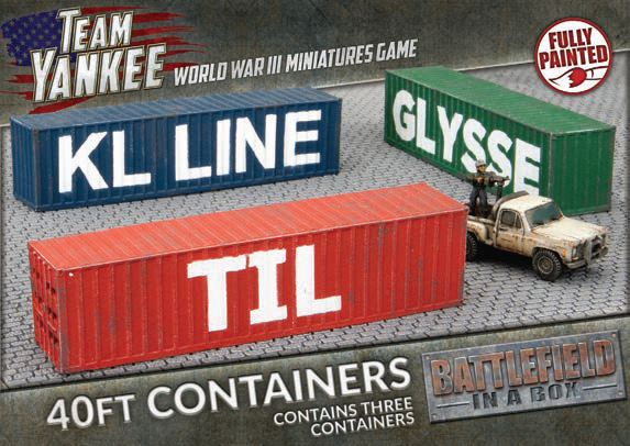 Battlefield in a Box: Team Yankee American: 40 FT Containers 