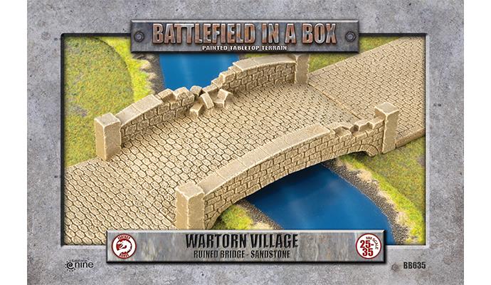 Battlefield in a Box: Wartorn Village: Ruined Bridge (Sandstone) 