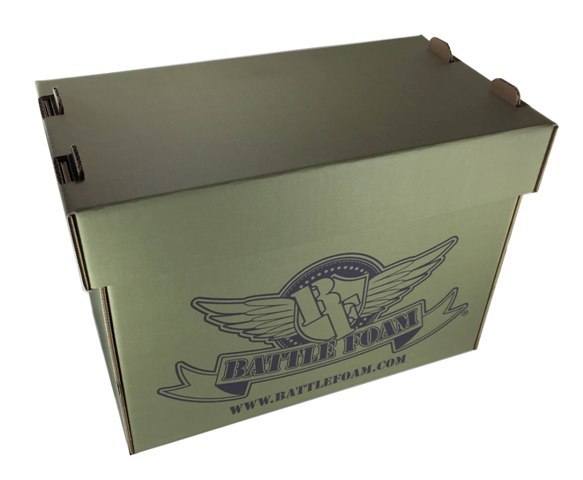 Battlefoam: Medium Stacker Box: Military Green [Privateer Press Loadout] 
