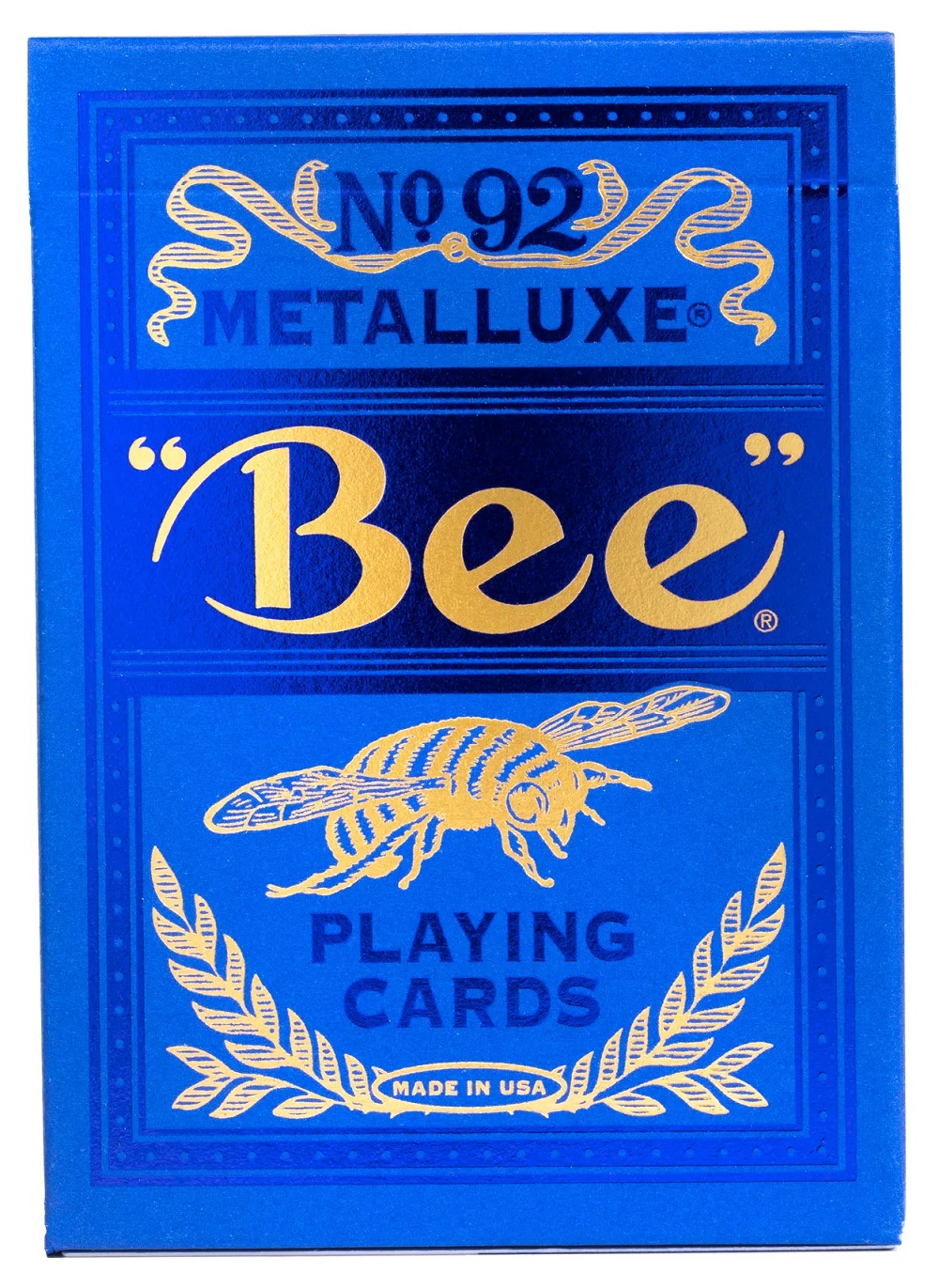 Bee: Playing Cards: Metalluxe: Blue 