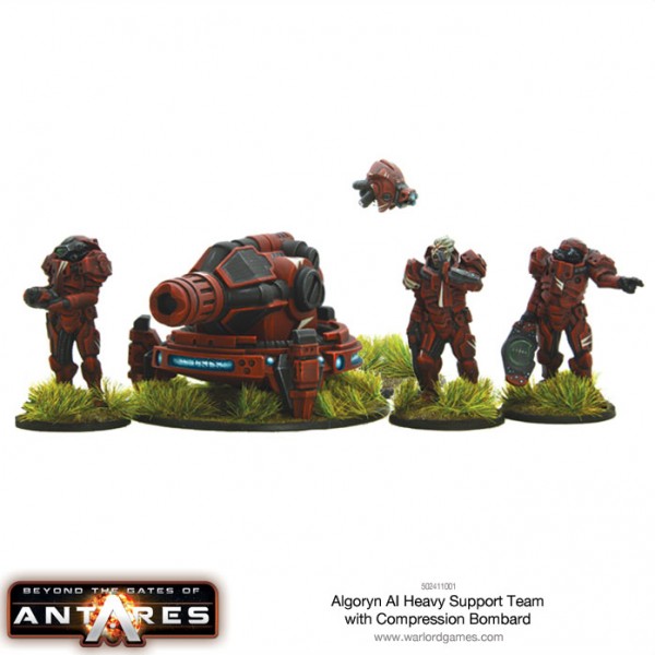 Beyond the Gates of Antares Algoryn: AI Heavy Support Team with Compression Bombard 