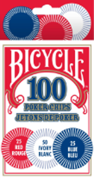 Bicycle: 100 Count Plastic Poker Chips 