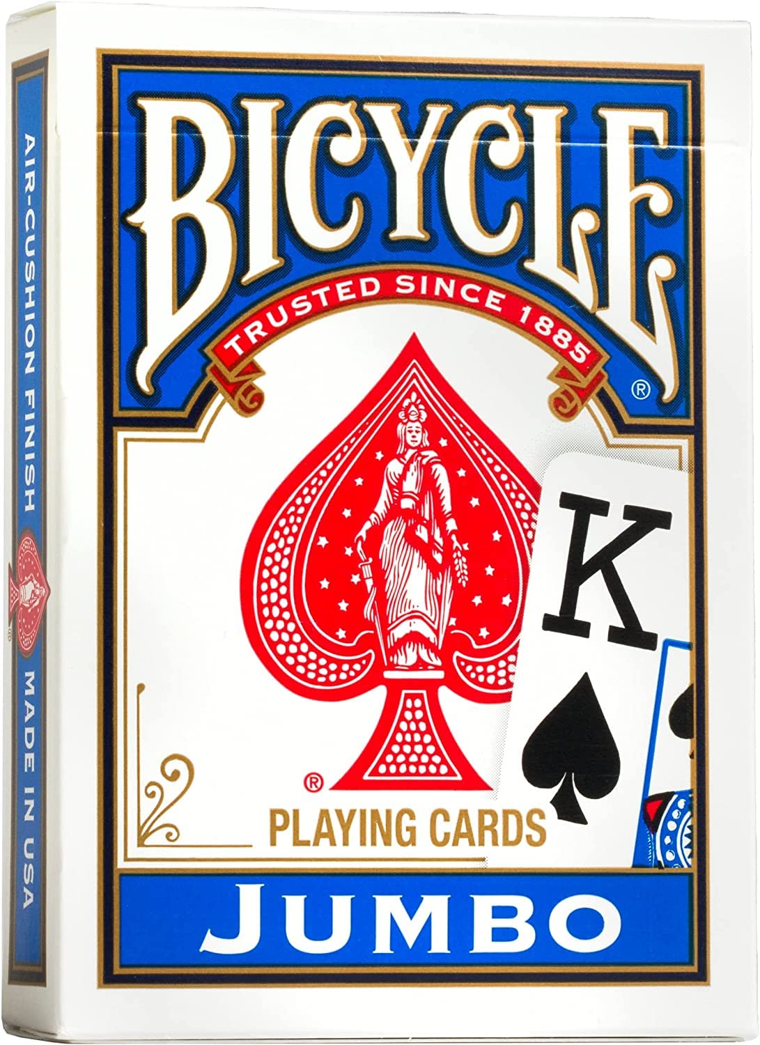 Bicycle Playing Cards: JUMBO (Blue) 