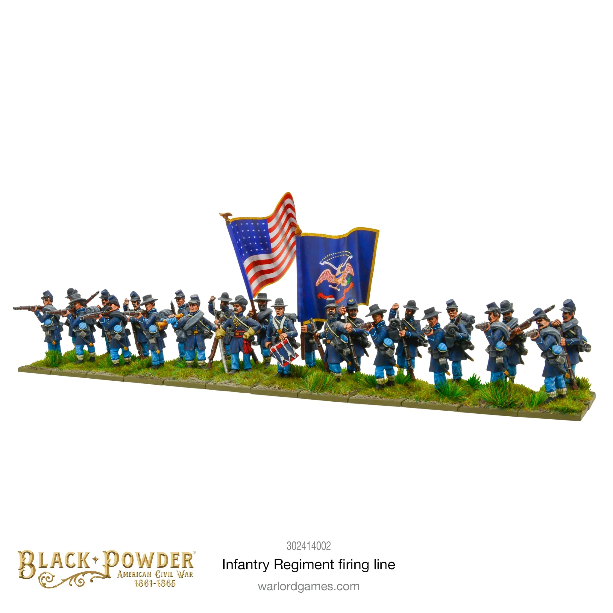 Black Powder American Civil War (28mm): Infantry Regiment (Firing) 