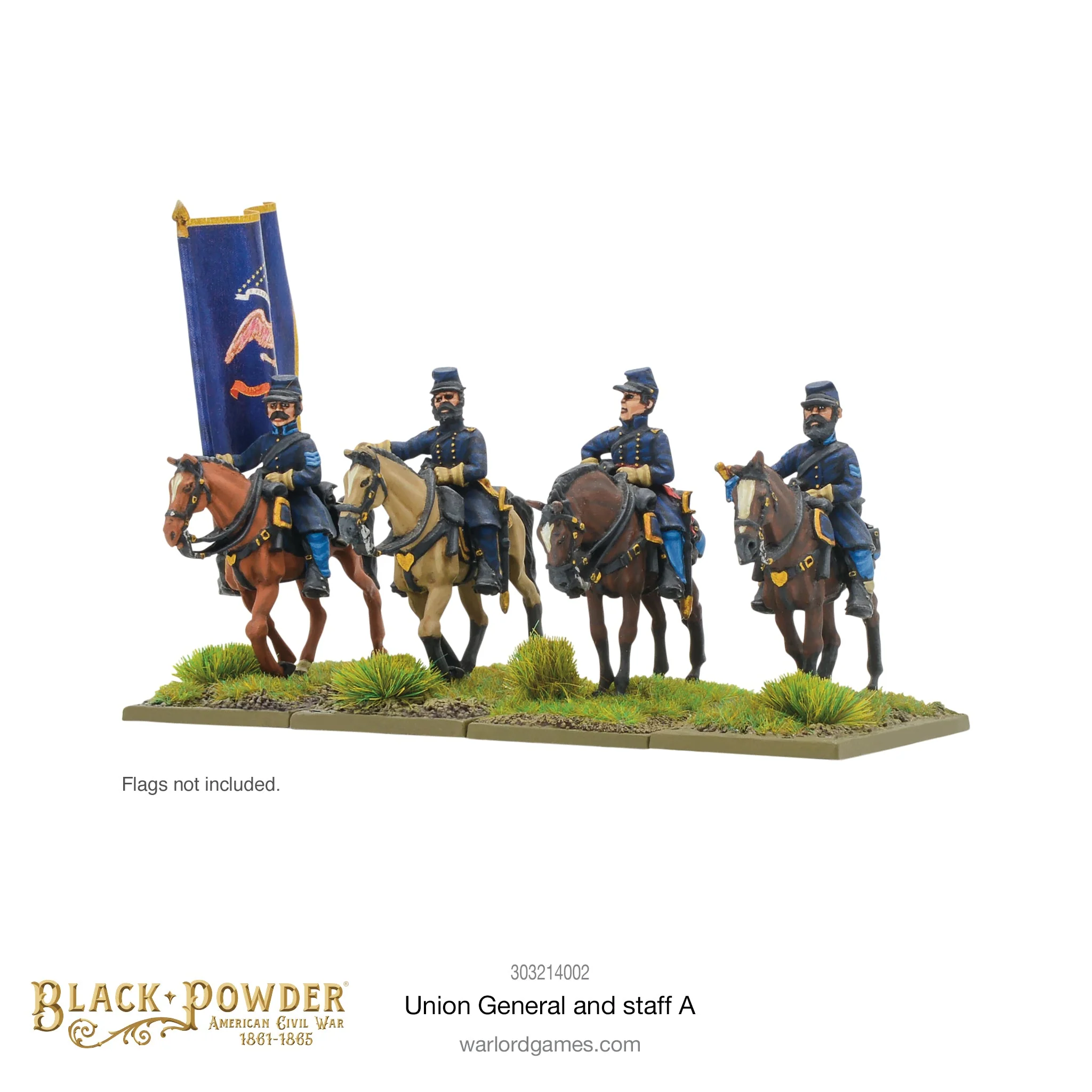 Black Powder American Civil War (28mm): Union General and Staff A 