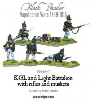Black Powder Napoleonic Wars: KGL 2nd Light Battalion with Rifles and Muskets (Blister) 