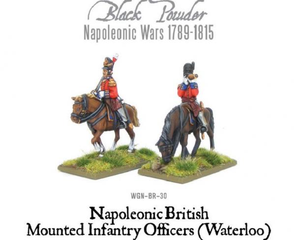 Black Powder Napoleonic Wars: Napoleonic British Mounted Infantry Officers (Waterloo) 