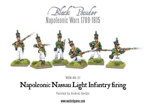 Black Powder Napoleonic Wars: Napoleonic Nassau Light Infantry Firing 