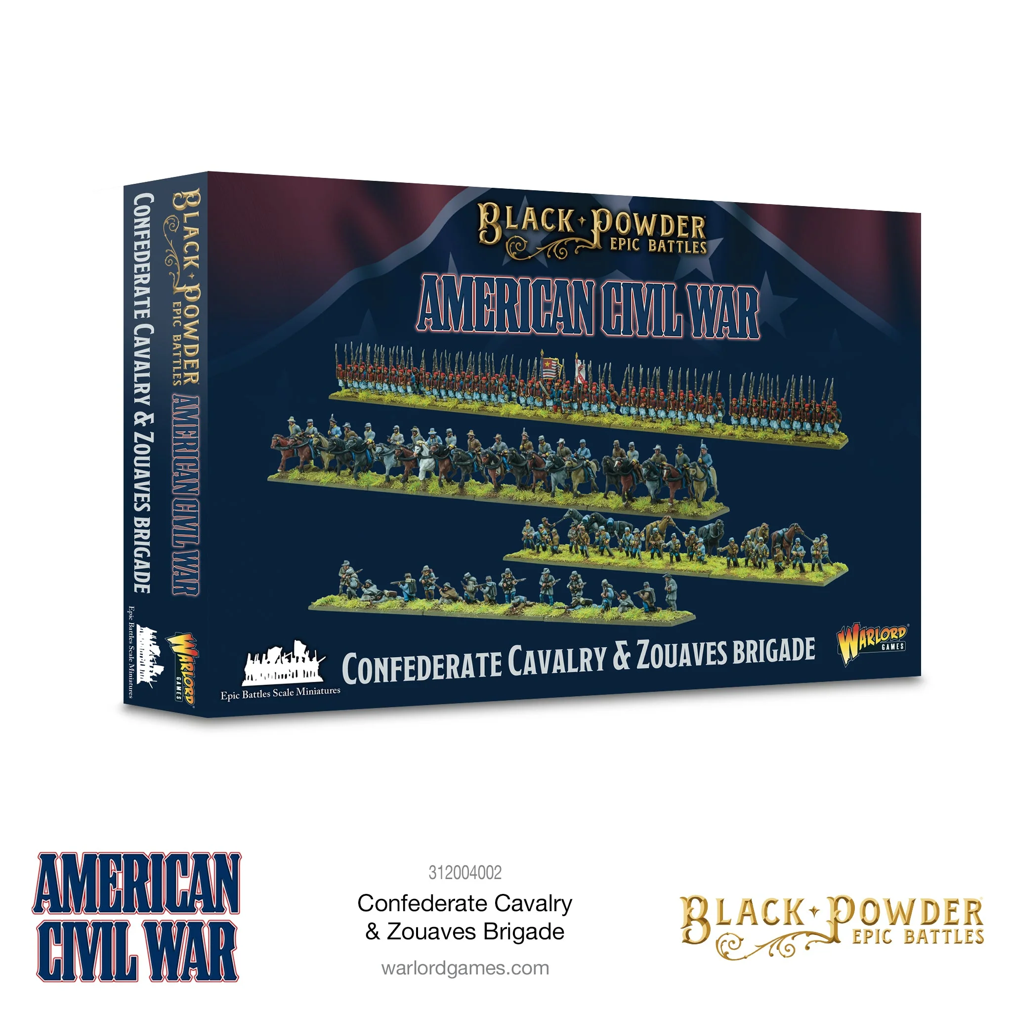 Black Powder Epic Battles: American Civil War: Confederate Cavalry & Zouaves Brigade 