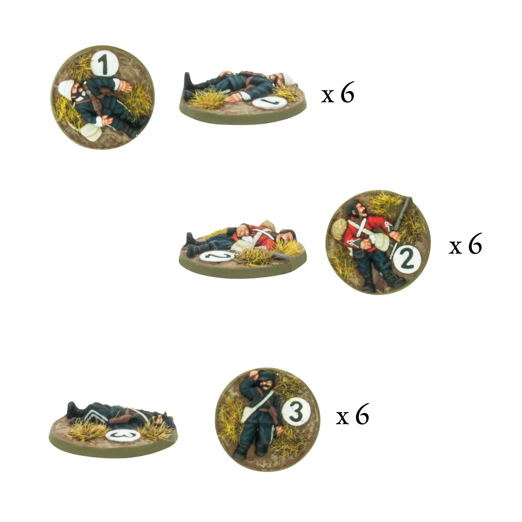 Black Powder Epic Battles: Zulu: British Army Casualty Markers 