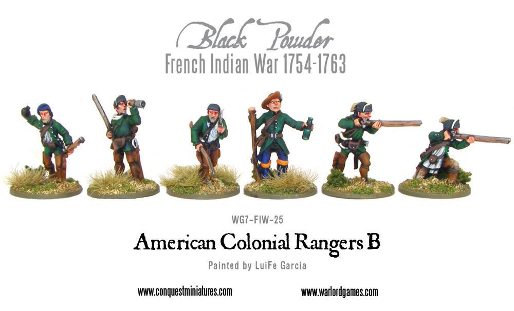 Black Powder: French Indian War 1754-1763: American Colonial Rangers B 