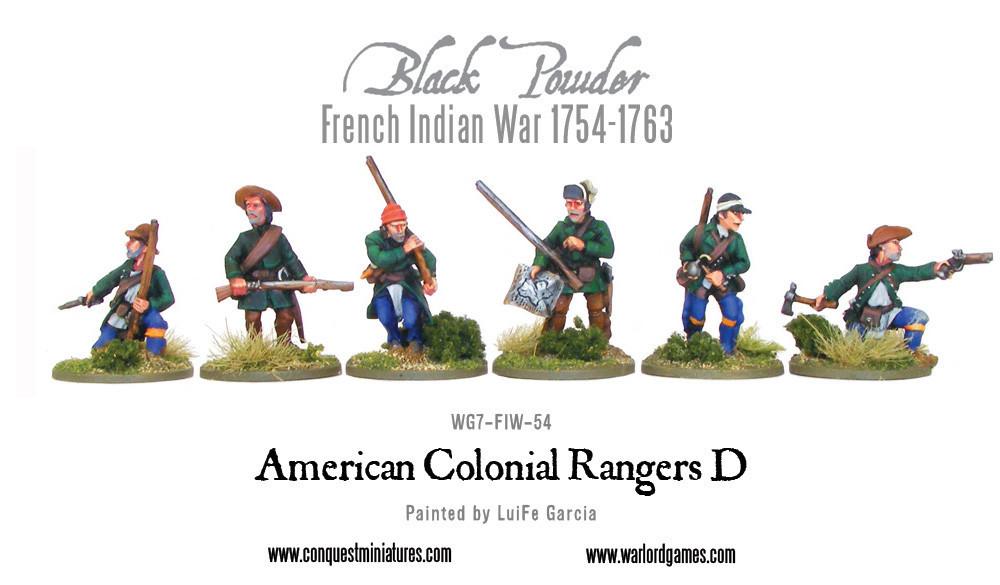Black Powder: French Indian War 1754-1763: American Colonial Rangers D 