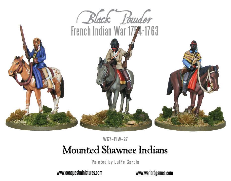 Black Powder: French Indian War 1754-1763: Mounted Shawnee 