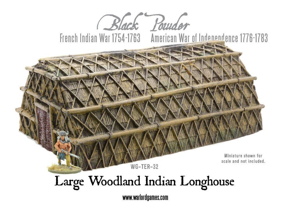 Black Powder: French Indian War 1754-1763: Large Woodland Indian Longhouse 
