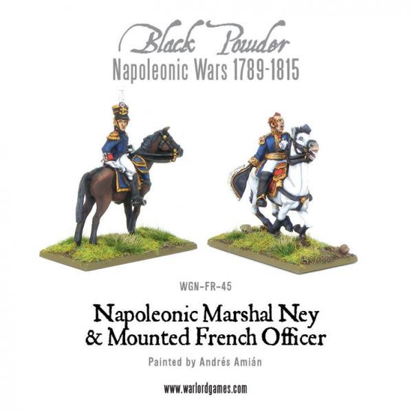 Black Powder Napoleonic Wars: Napoleonic Marshal Ney & Mounted French Officer 