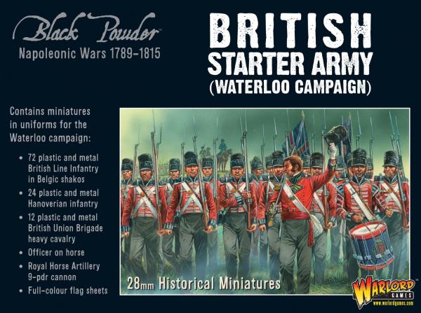 Black Powder Napoleonic Wars: British Starter Army (Waterloo Campaign) 