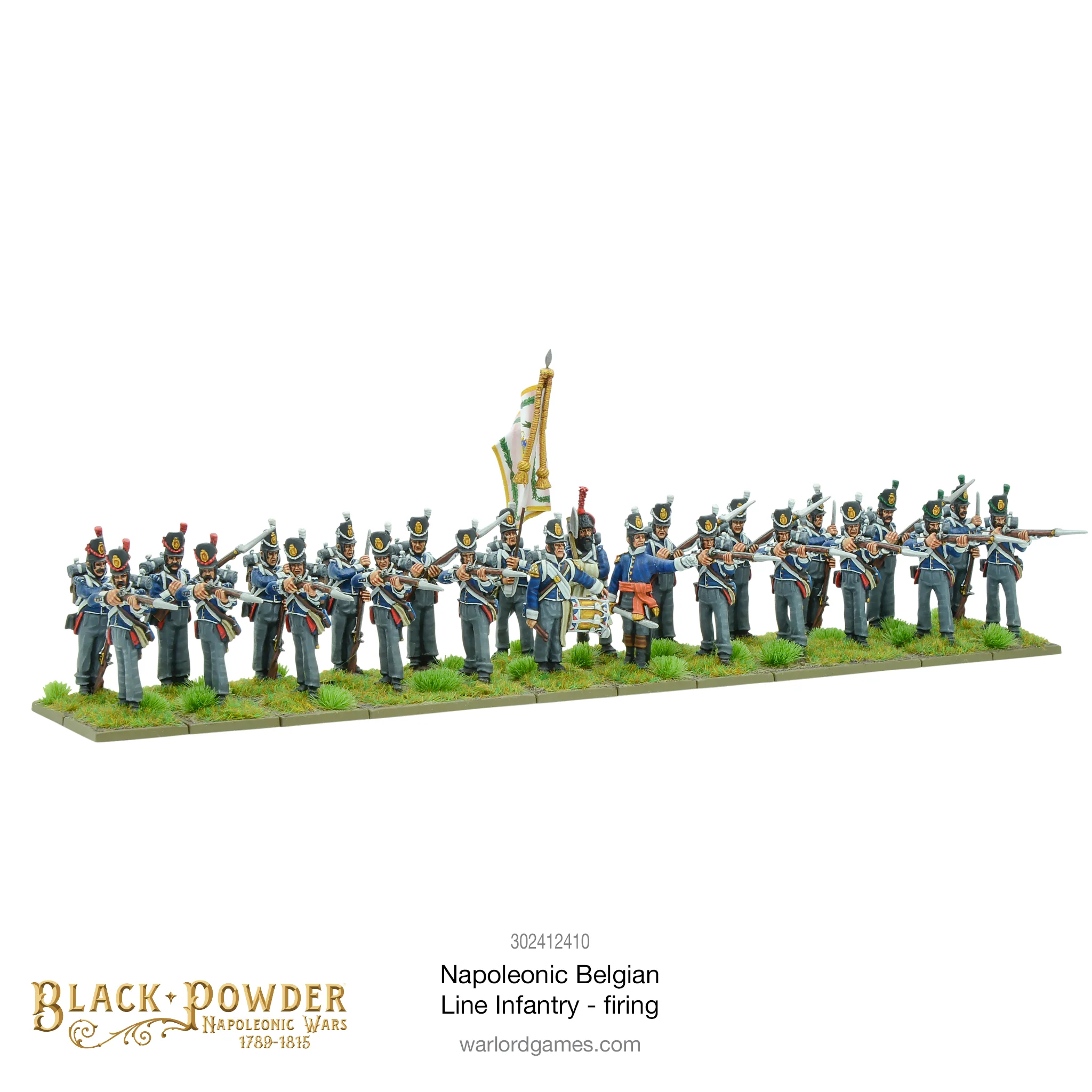 Black Powder Napoleonic Wars: Belgian Line Infantry Firing 