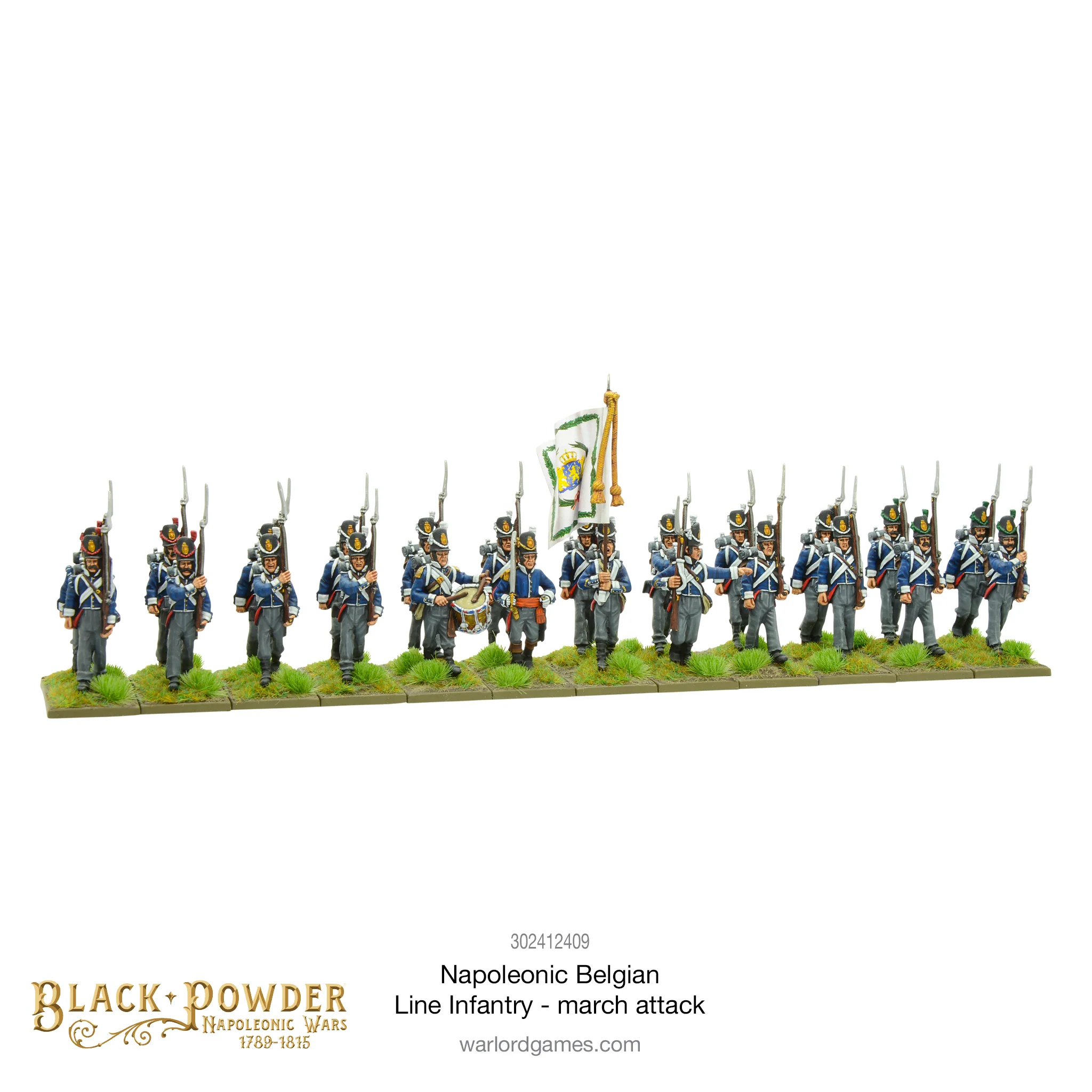 Black Powder Napoleonic Wars: Belgian Line Infantry (March Attack) 
