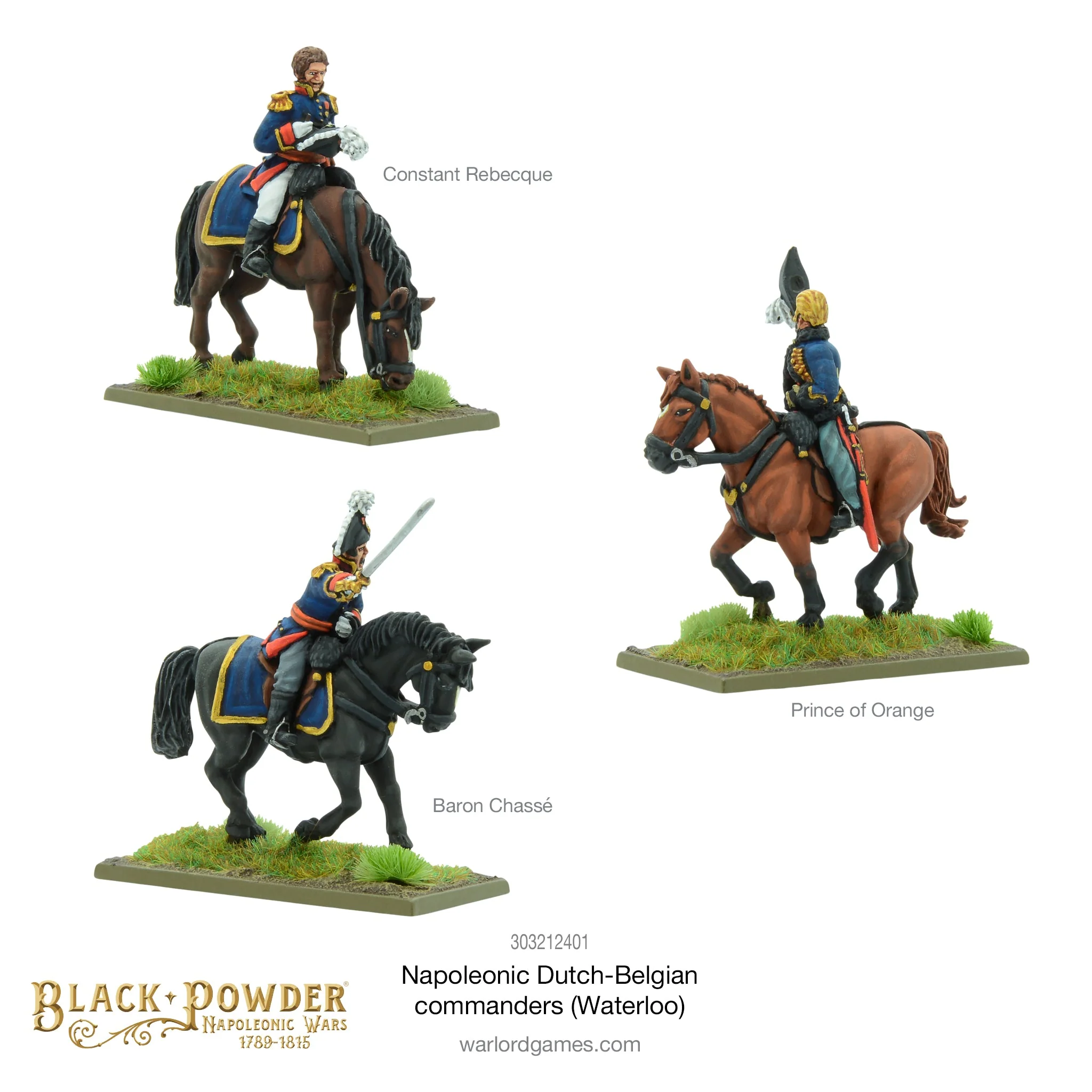 Black Powder Napoleonic Wars: Dutch/Belgian Commanders (Waterloo) 