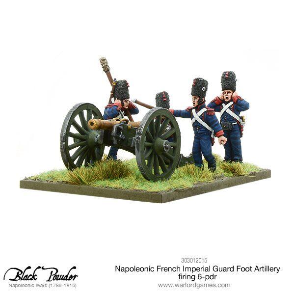 Black Powder Napoleonic Wars: French Imperial Guard Foot Artillery, Firing 6-pdr Cannon 