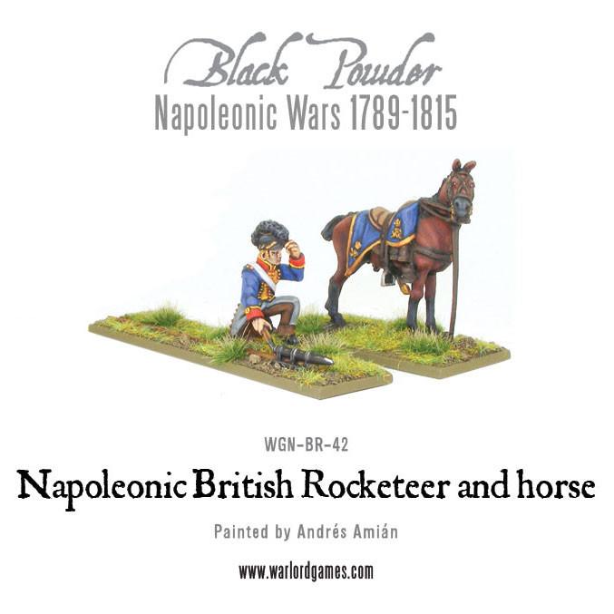 Black Powder Napoleonic Wars: Napoleonic British Rocketeer on horse 