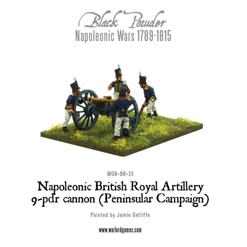 Black Powder Napoleonic Wars: Napoleonic British Royal Artillery 9-pdr cannon (Peninsular Campaign) 