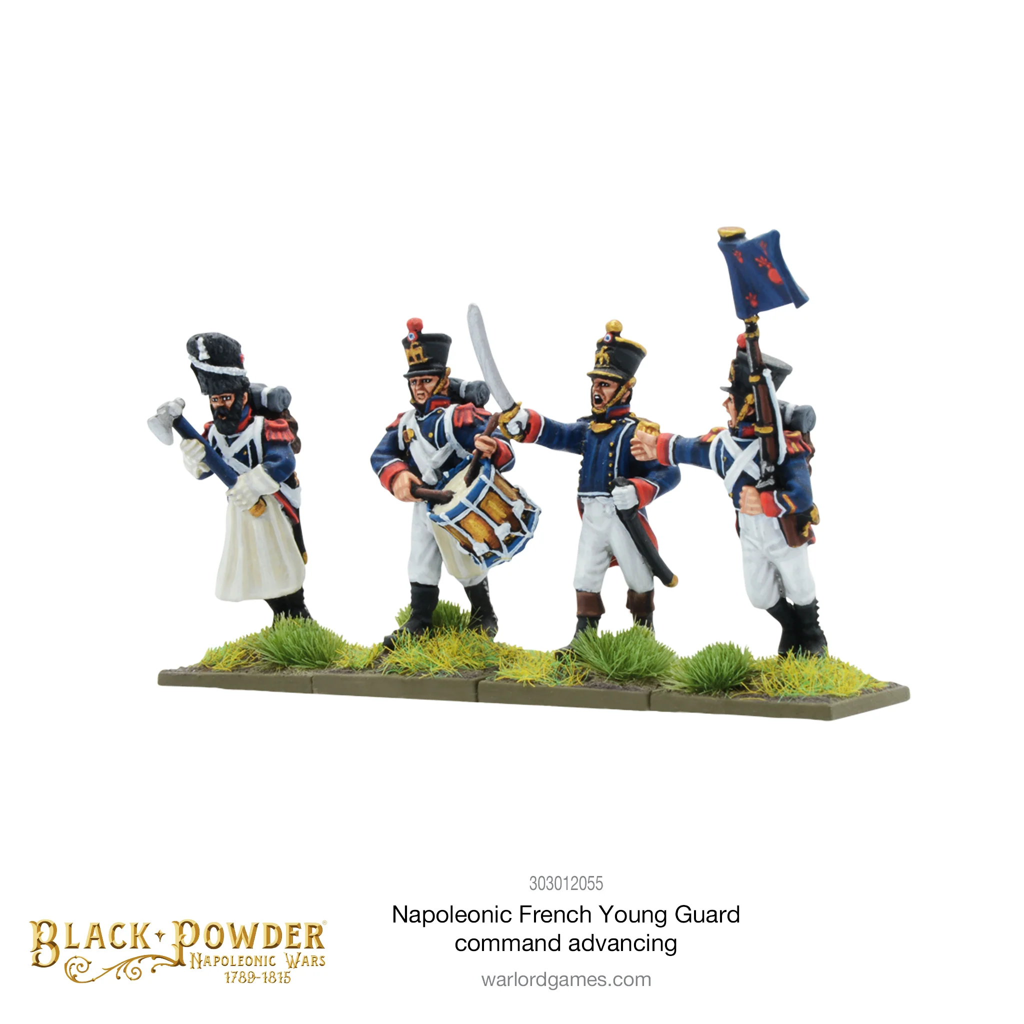 Black Powder Napoleonic Wars: Napoleonic French Young Guard Command Advancing 