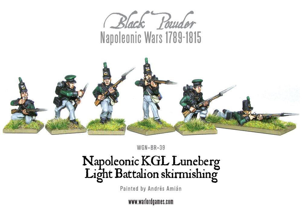Black Powder Napoleonic Wars: Napoleonic KGL Luneberg Light Battalion skirmishing 