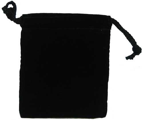 Cloth Dice Bag (4x5"): Black 