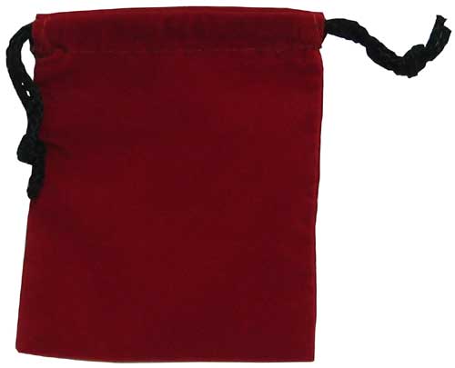 Cloth Dice Bag (4x5"): Red 