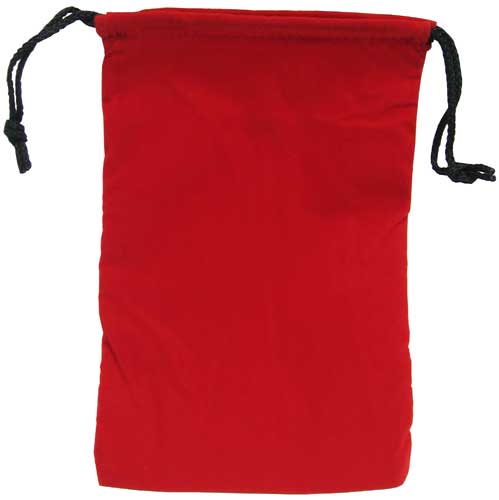 Cloth Dice Bag (6x9"): Red 