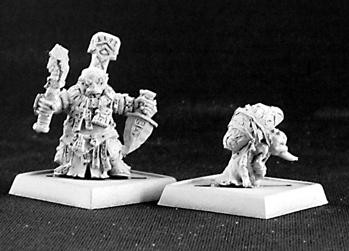 Reaper Warlord: Bloodstone Gnome Priest and Familiar 