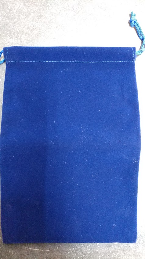 Blue Suede Dice Bag 6x9 