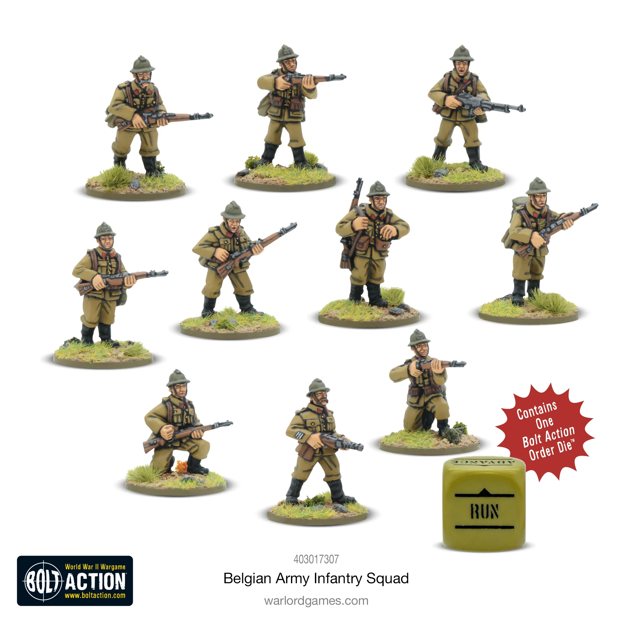 Bolt Action: Belgian: Belgian Army infantry squad 