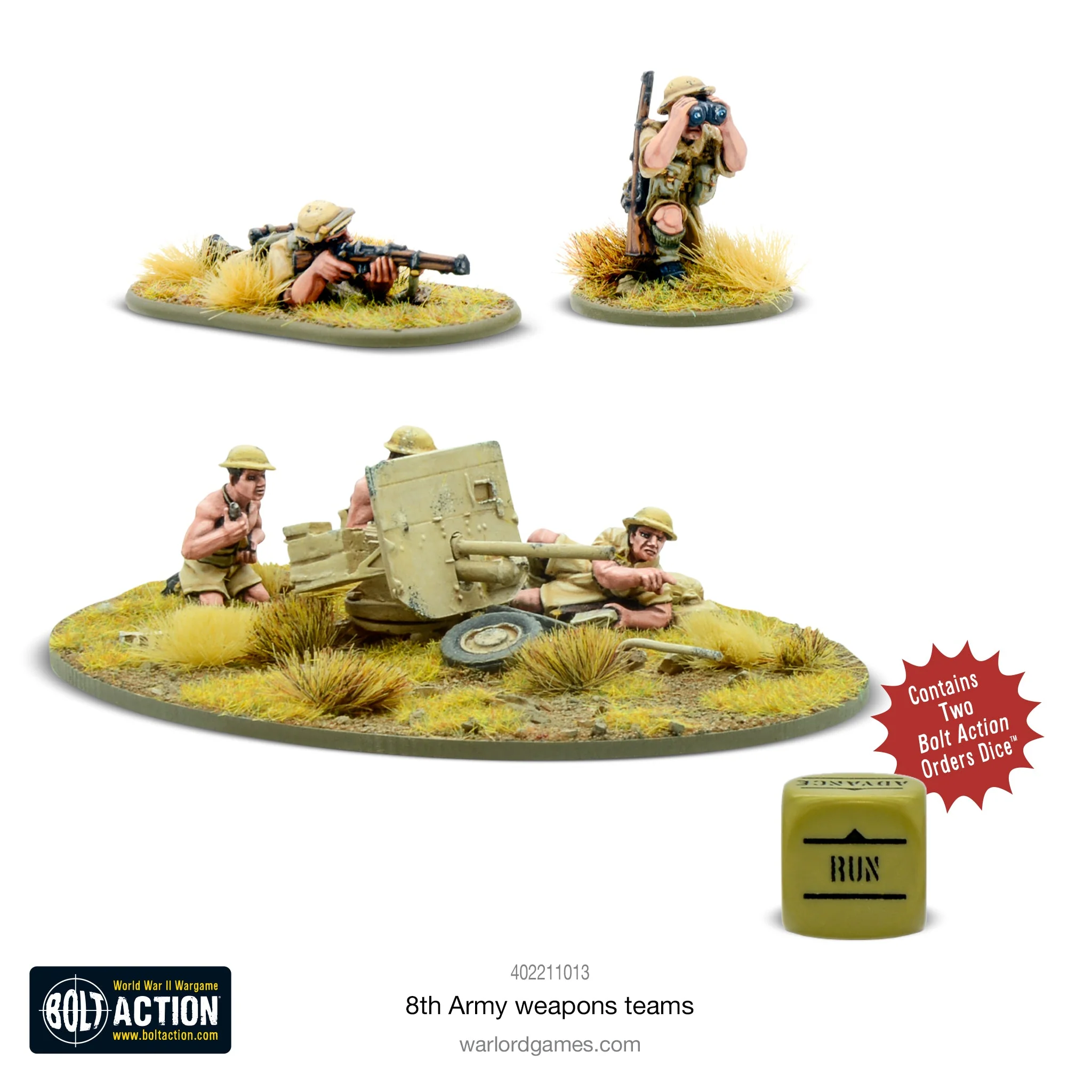 Bolt Action: British: 8th Army Weapons Teams 