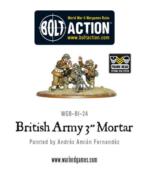 Bolt Action: British: Army 3 Mortar Team 