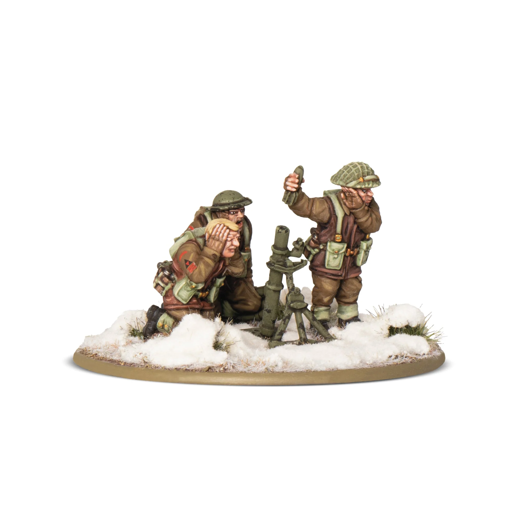 Bolt Action: British: British & Canadian Infantry (Winter) Medium Mortar Team 