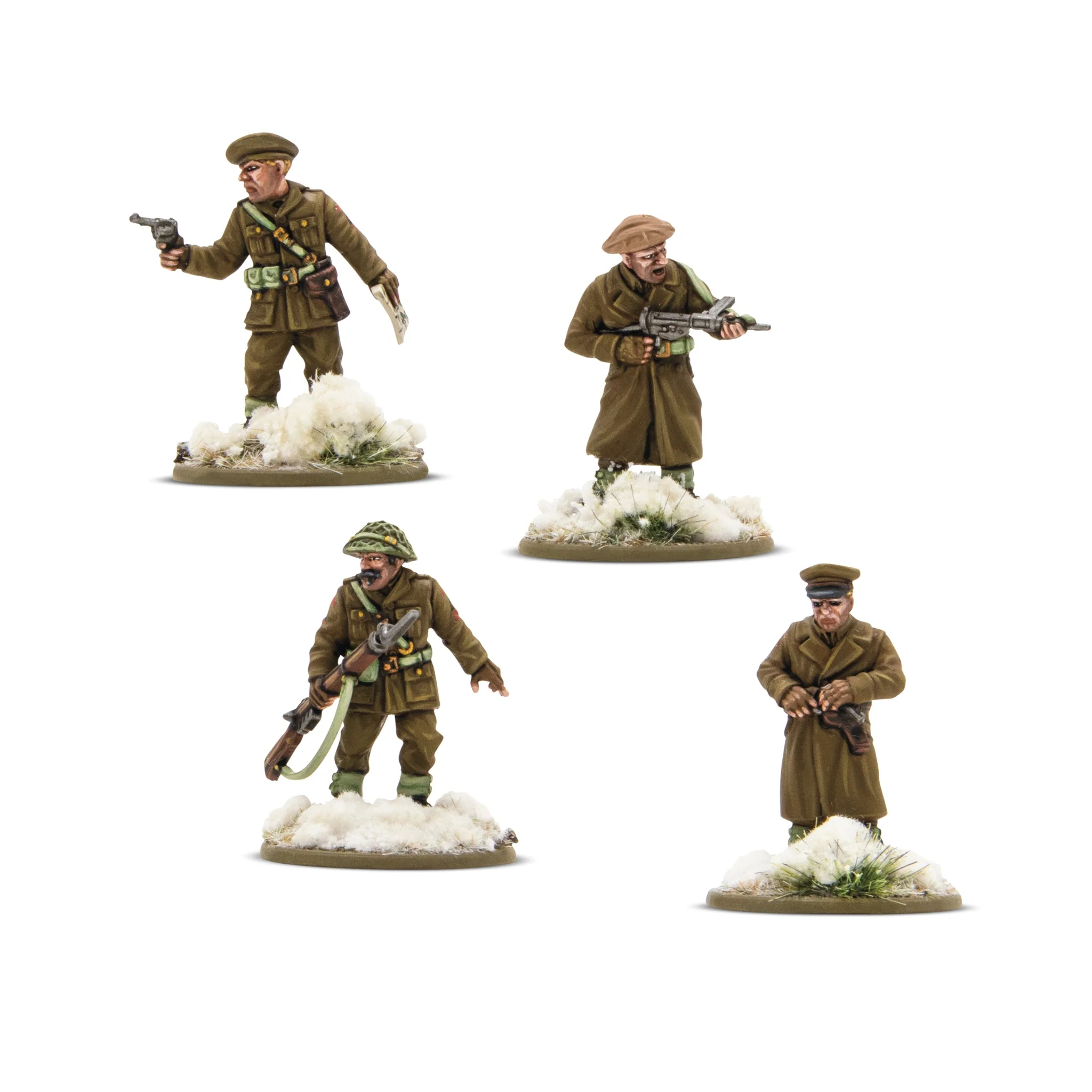 Bolt Action: British: British & Canadian Infantry (Winter) Platoon Commanders 