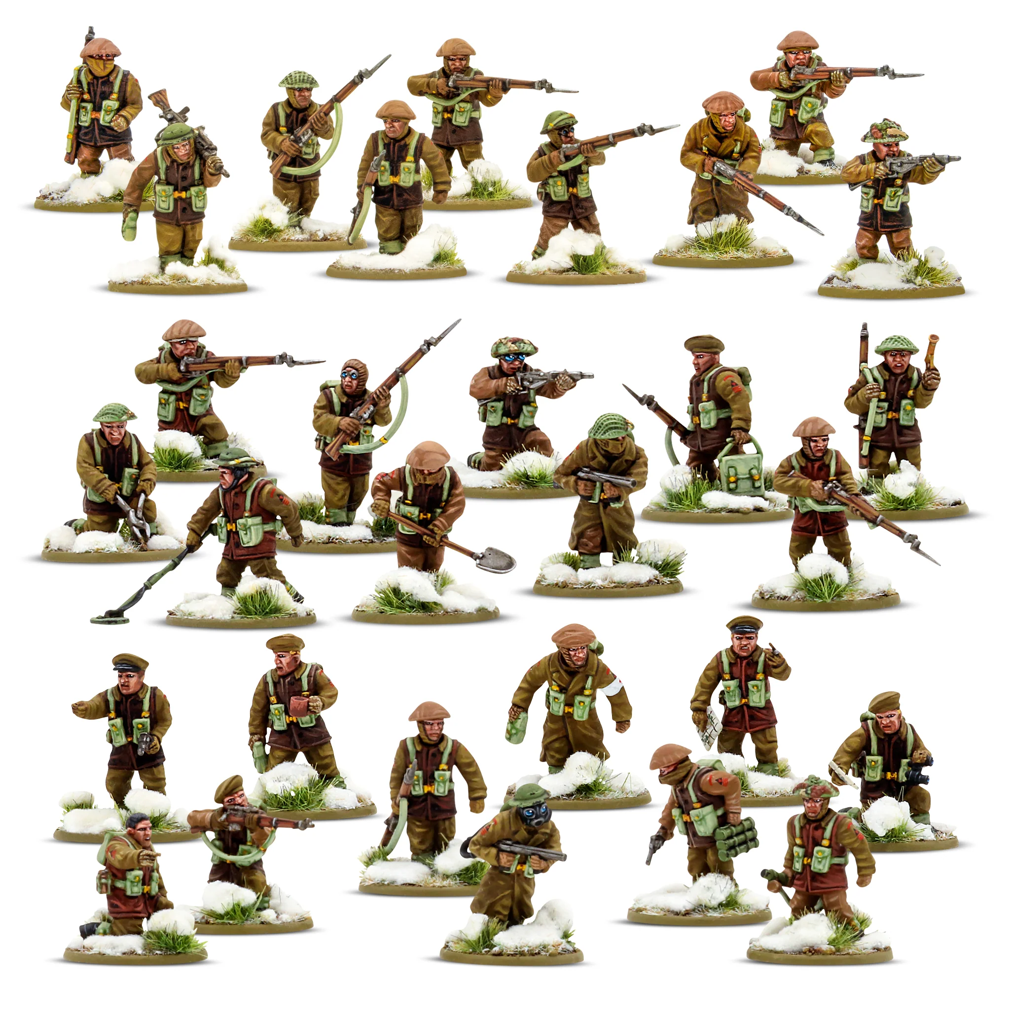 Bolt Action: British: British & Canadian Infantry (Winter) Platoon 