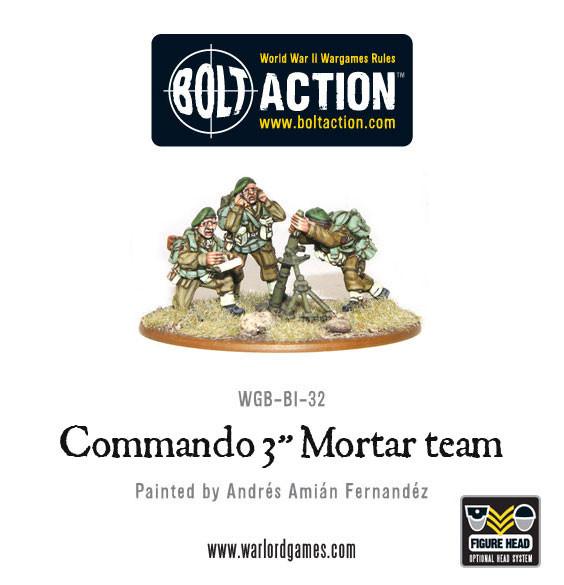 Bolt Action: British: Commando 3 Mortar Team 