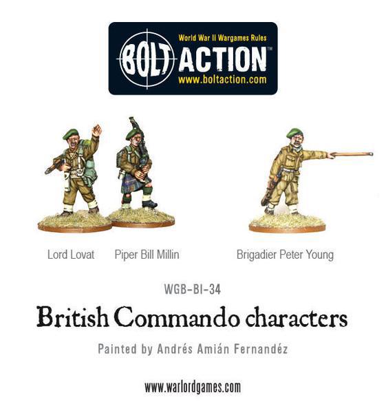 Bolt Action: British: Commando Characters 
