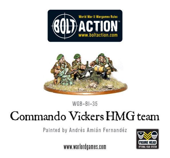 Bolt Action: British: Commando Vickers MMG Team 