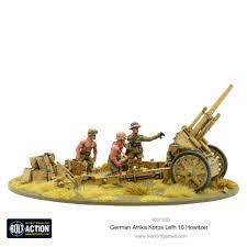 Bolt Action: German: Afrika Korps LeFH 18 10.5cm medium artillery howitzers 