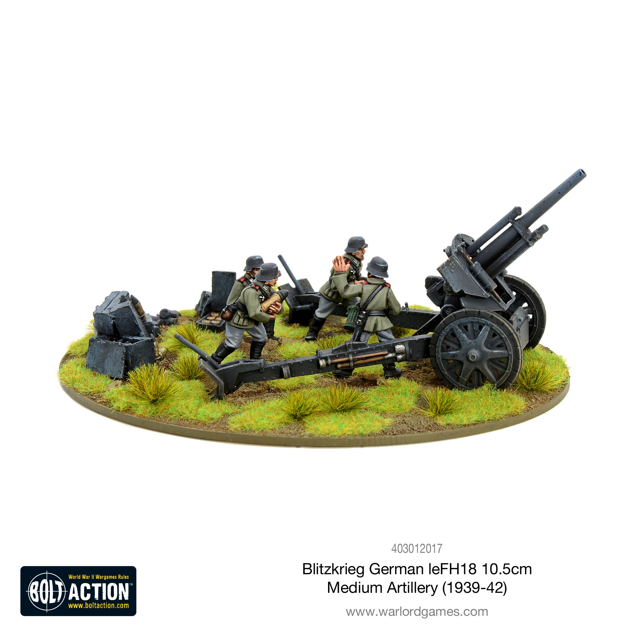 Bolt Action: German: Afrika Korps LeFH 18 10.5cm medium artillery (1939-42) 