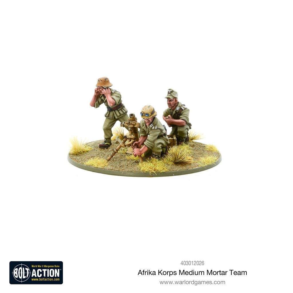 Bolt Action: German: Afrika Korps Medium Mortar Team 
