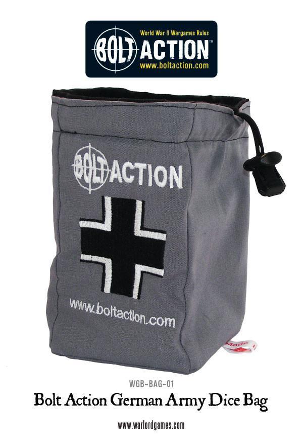 Bolt Action: German Army Dice Bag (Grey) 